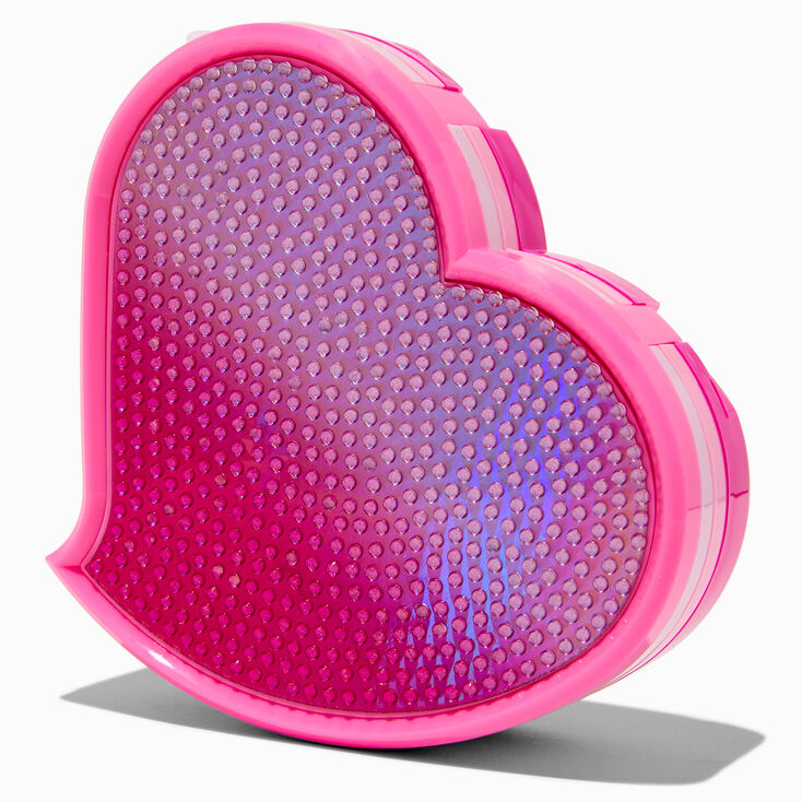 Pink Bling Heart Large Makeup Set,