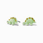 Clous d&rsquo;oreilles dinosaures pelucheux verts,