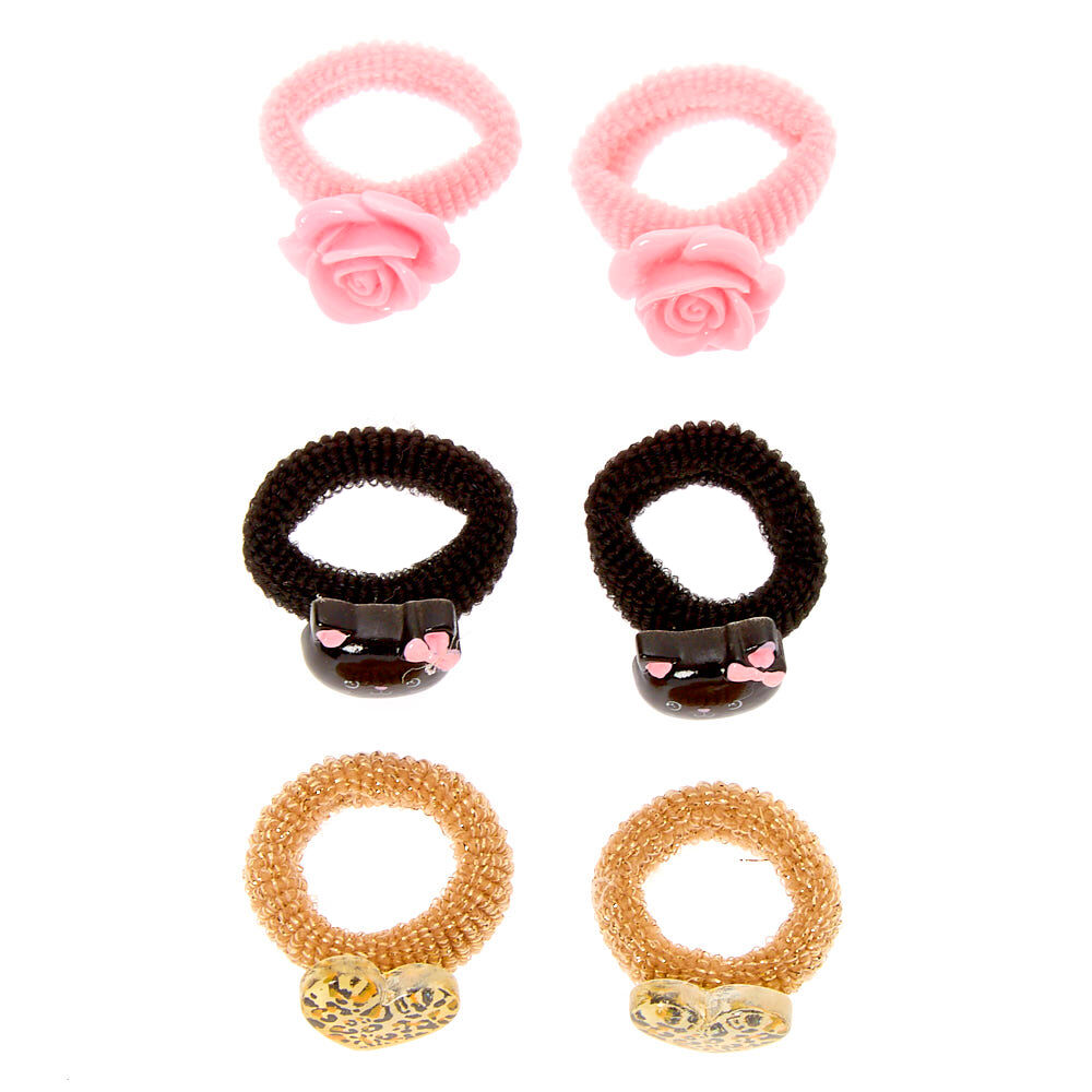 Claire's Club Cat Hair Bobbles - 6 Pack,