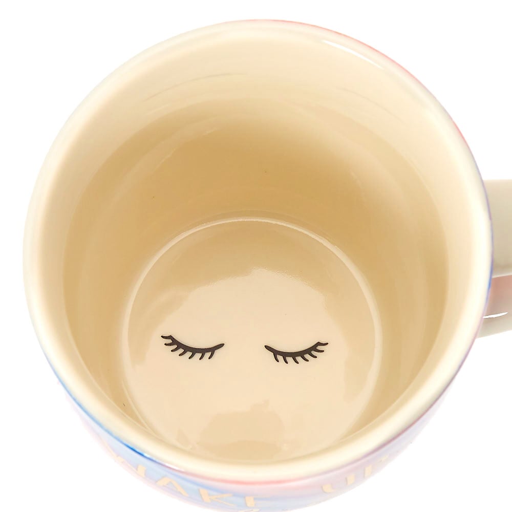 Mug en céramique effet marbré « Wake Up and Be Awesome »,