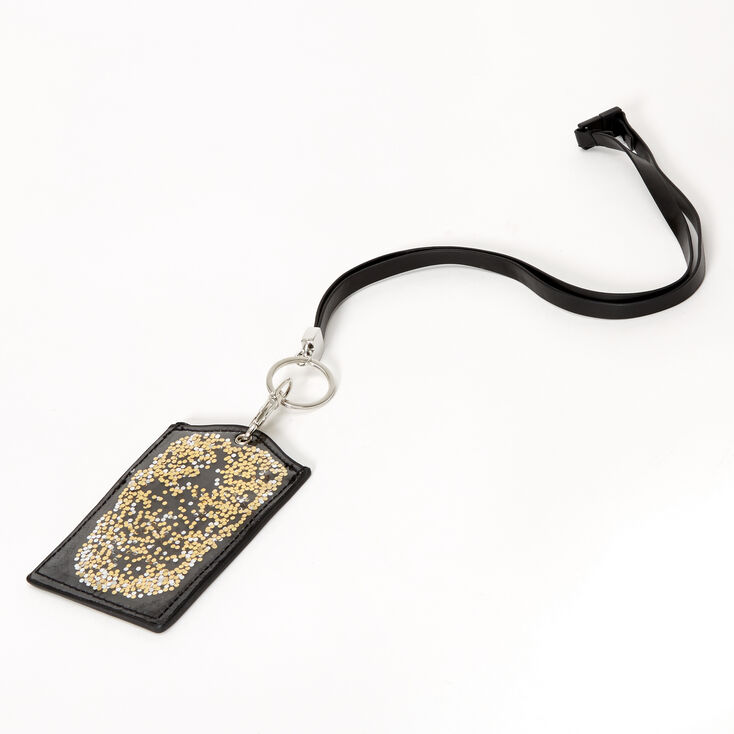 Claire's Cordon tour de cou avec sequins mobiles - Noir