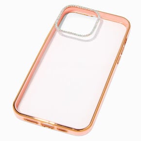 Coque de portable transparente/rose tendre d&eacute;cor&eacute;e - Compatible avec iPhone&reg;&nbsp;13 Pro Max,