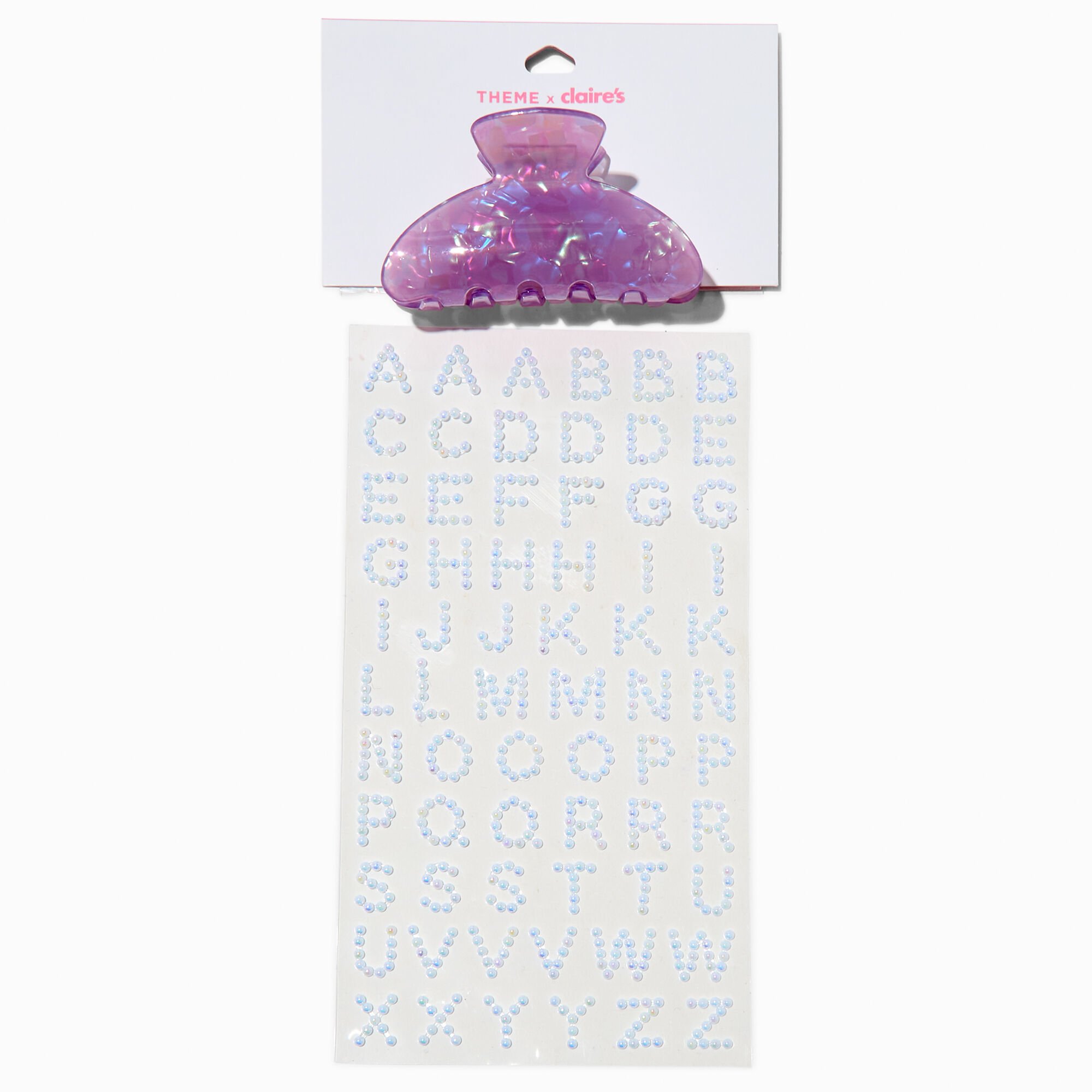 T H E M E x Claire's Purple DIY Hair Claw,