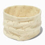 Ivory Pearl Sweater Knit Headwrap,