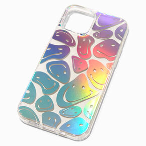 Holographic Happy Face Protective Phone Case - Fits iPhone&reg; 12 Pro Max,