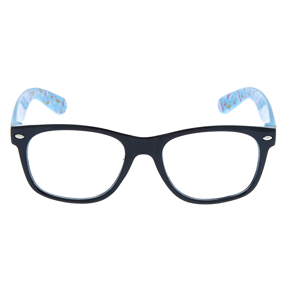 Lunettes bleue et arc-en-ciel à motif licorne du Club Claire’s,