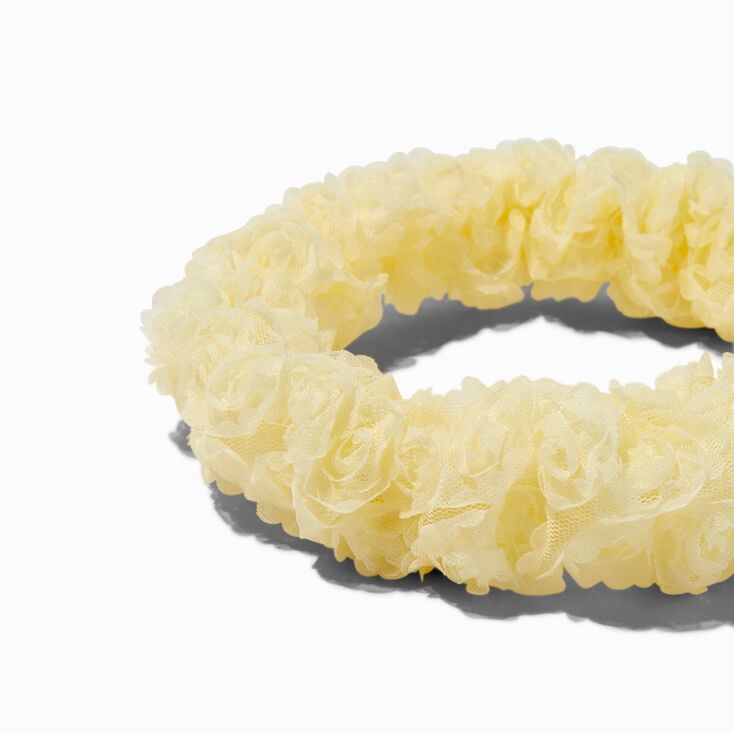 Ivory Coquette Rose Headband ,