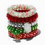 Christmas Icons Coil Bracelets - 5 Pack,