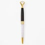 Shaker Diamond Top Pen - Black &amp; Gold,