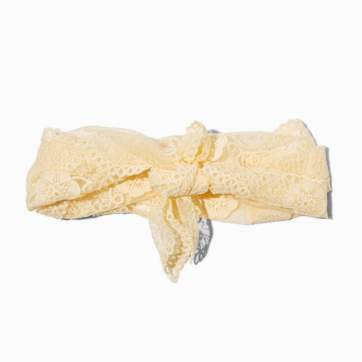 Boho Ivory Lace Headwrap,