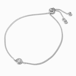 C LUXE by Claire&#39;s Sterling Silver 1/20 ct. tw. Round Lab Grown Diamond Bolo Bracelet,