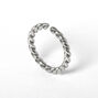 Silver 16G Twisted Cartilage Hoop Earring,