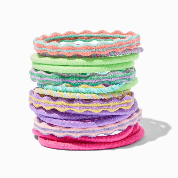 Neon Bubble Hair Ties - 16 Pack,