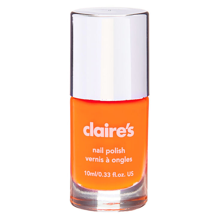 Solid Nail Polish - Neon Orange,