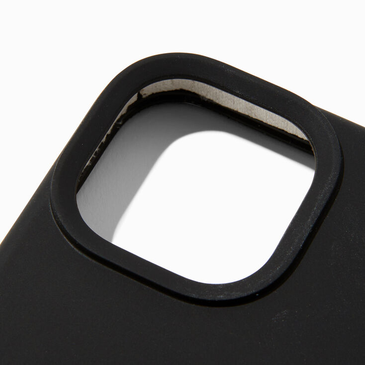 Solid Black Silicone Phone Case - Fits iPhone&reg; 13/14/15,