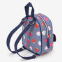 Claire&#39;s Club Blue Striped Strawberry Mini Backpack,