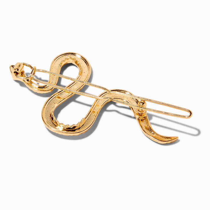Gold Snake Hair Barrette,