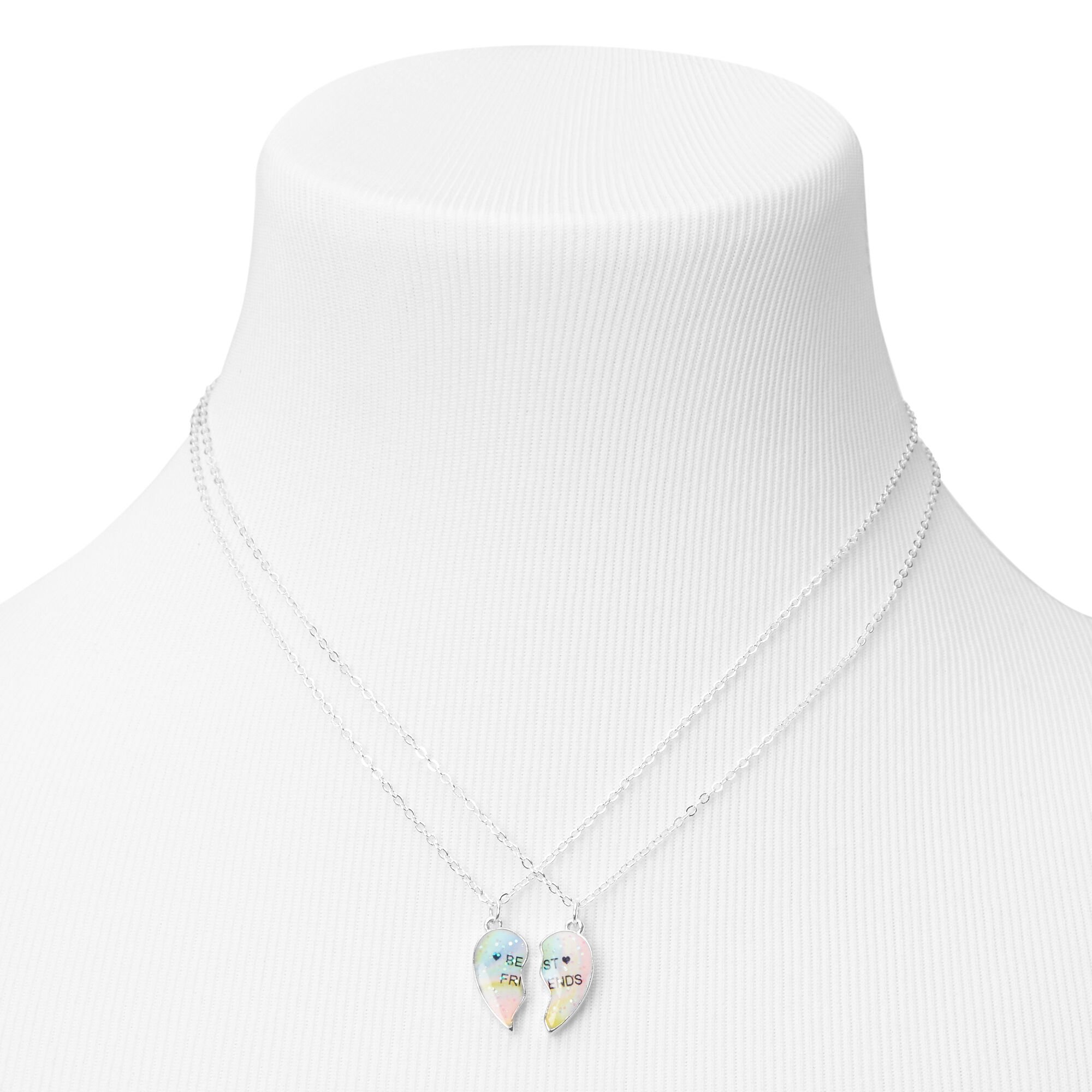Best friend split outlet necklaces