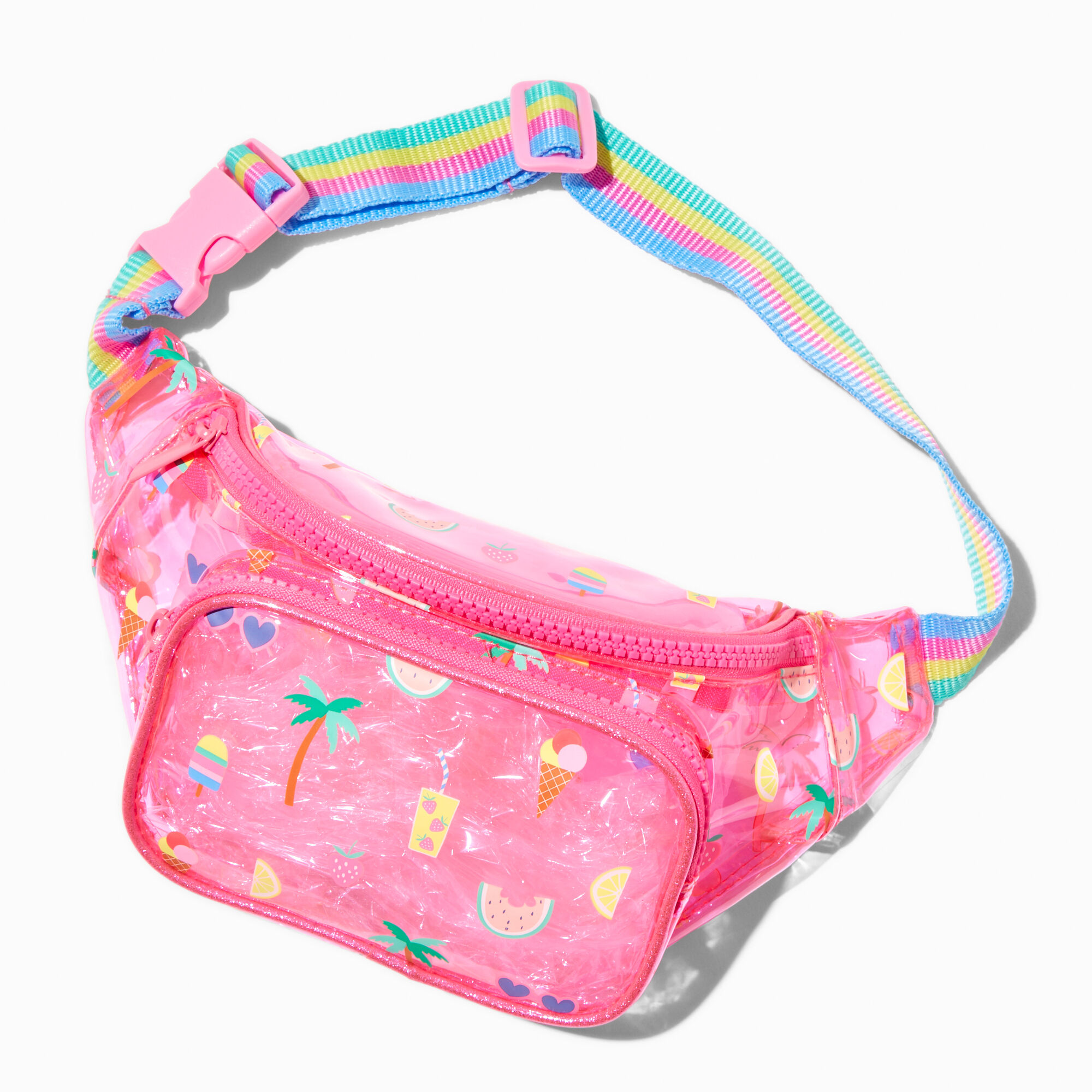 Clear pink bum bag online