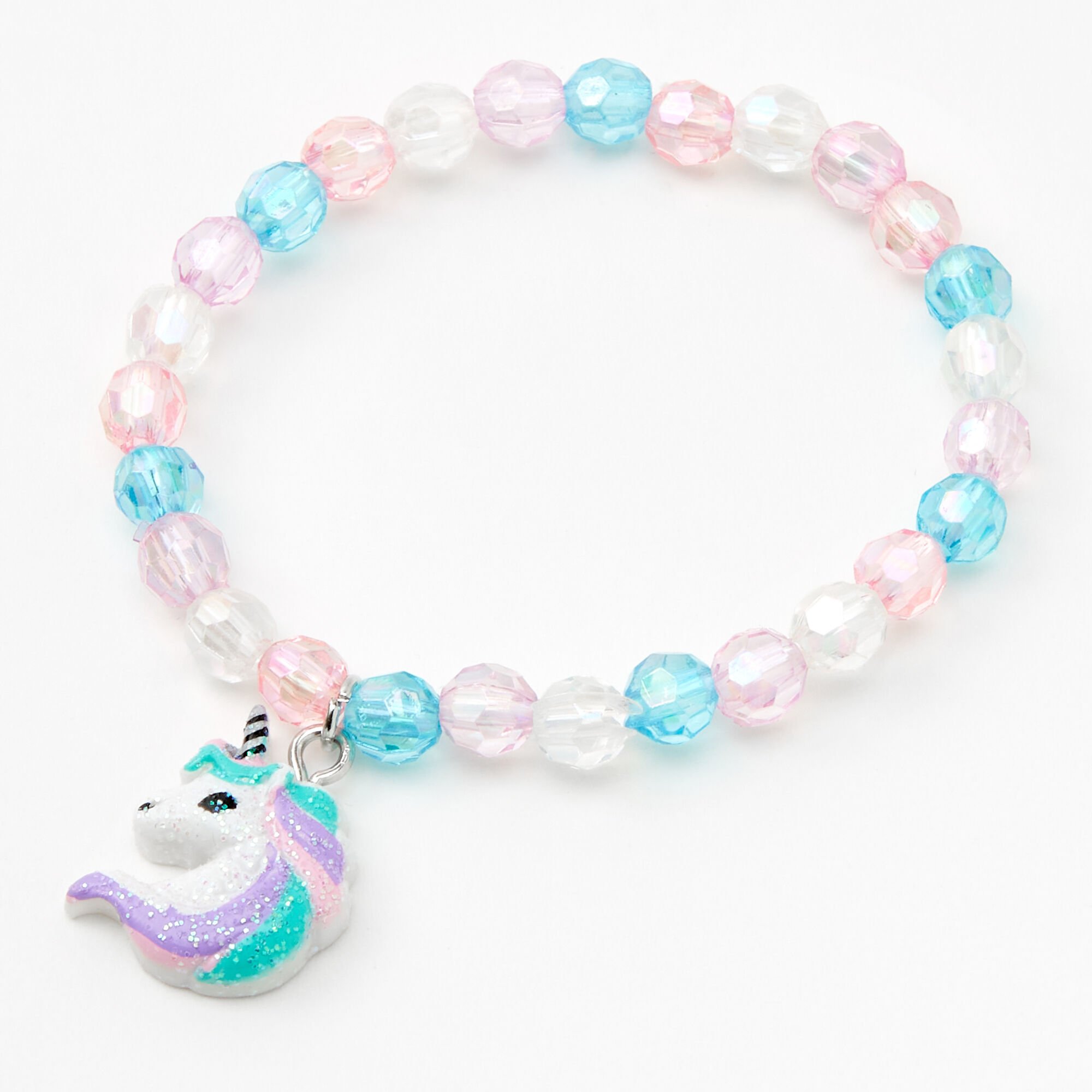 Claire's Club Lilac Unicorn Beaded Jewelry Set - 2 Pack,