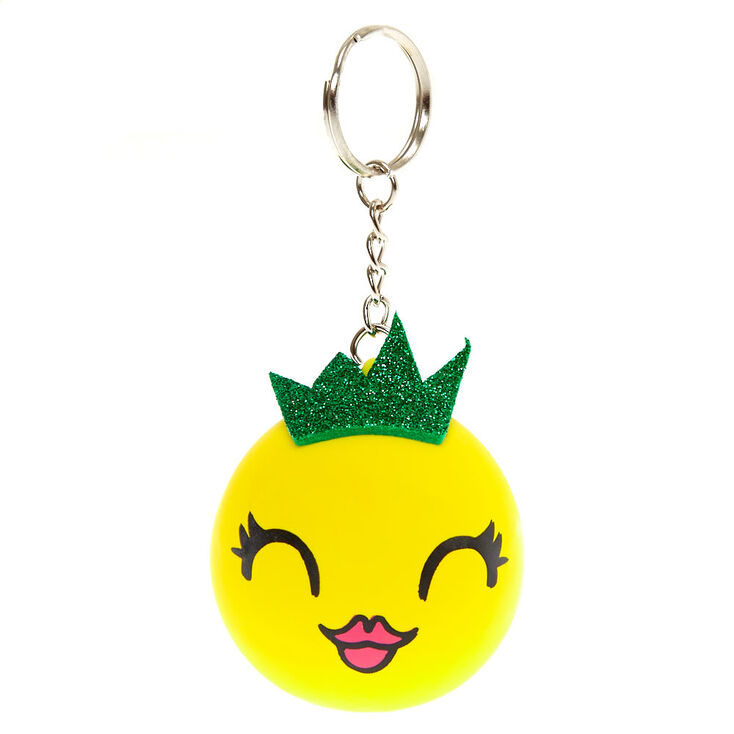 Porte-cl&eacute;s ananas avec balle anti-stress,