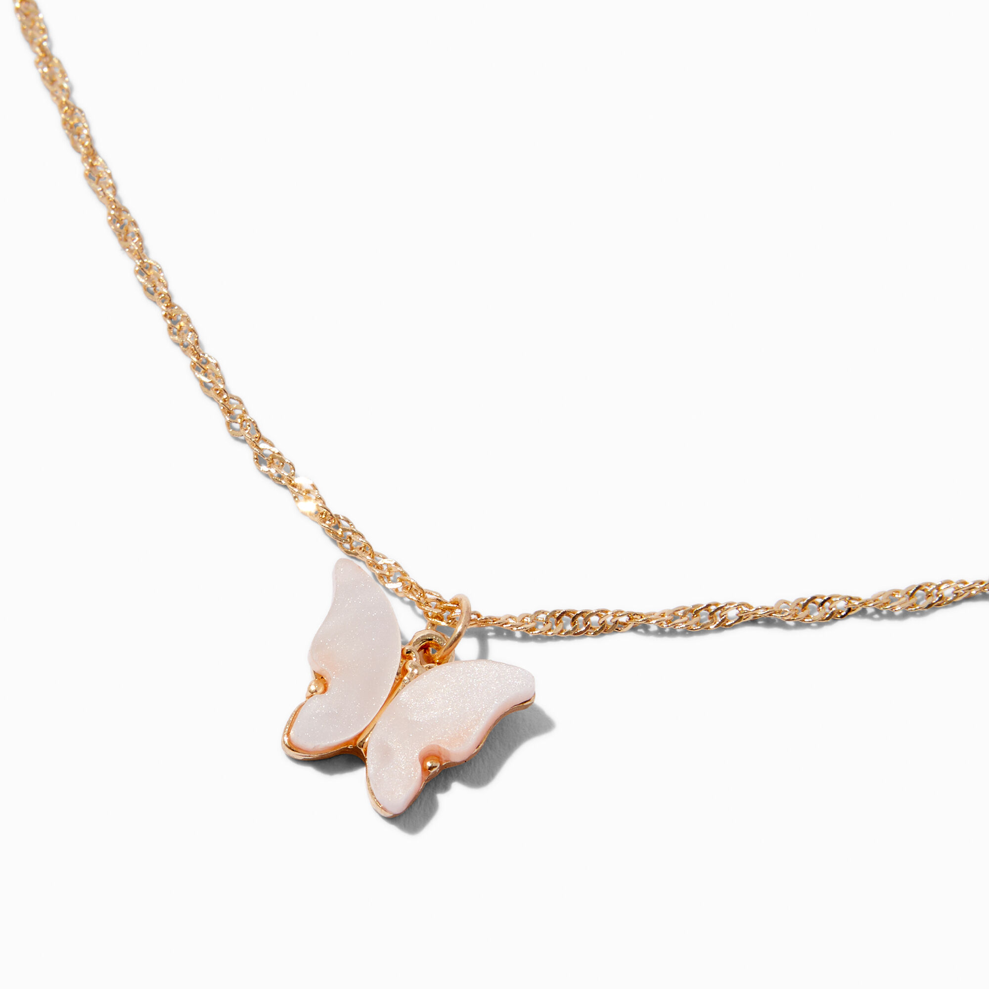 Claire's hotsell butterfly necklace