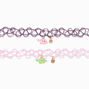 Best Friends Dinosaur Pals Tattoo Choker Necklaces - 2 Pack,
