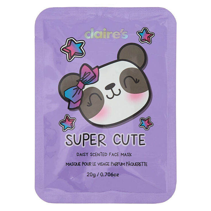 Claire's Masque pour le visage violet Paige le Panda