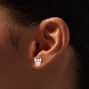 Disney Stitch &amp; Angel Sterling Silver Stud Earrings,