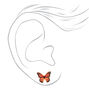Monarch Butterfly Stud Earrings,