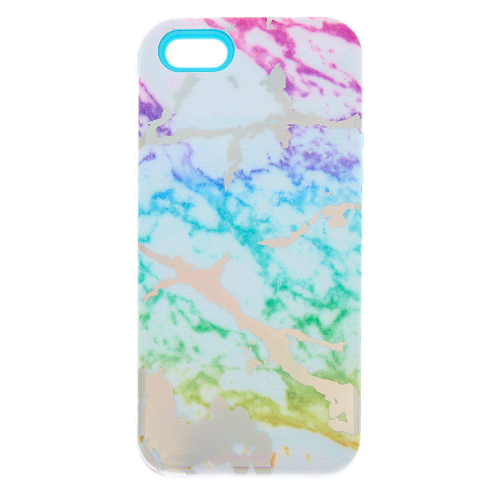Rainbow Marble Protective Phone Case - Fits iPhone 5/5S,