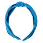 Denim Knotted Headband - Blue,