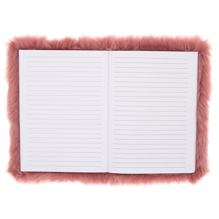Pretty Thoughts Furry Notebook - Purple,