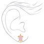 Boucles d&#39;oreilles &agrave; clip tortue couleur dor&eacute;e - Rose,