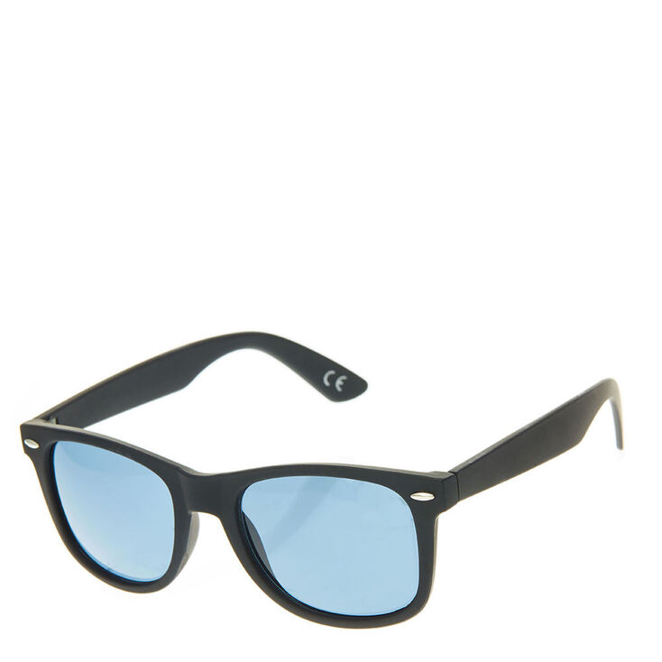 Black Matte Retro Sunglasses,