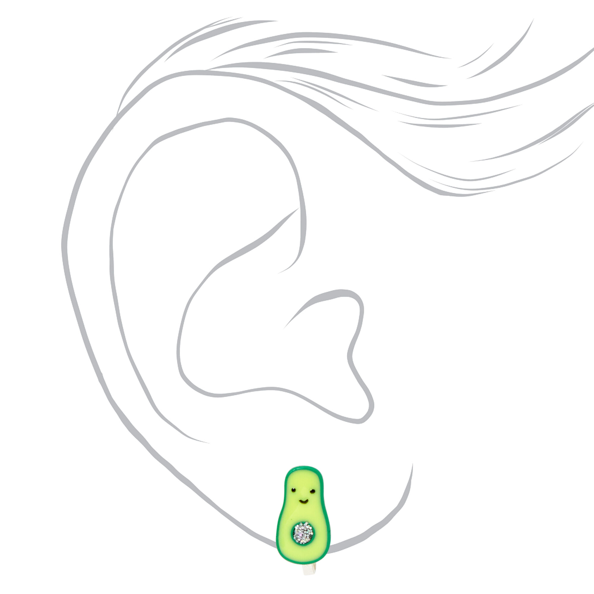 Claire's cheap avocado earrings