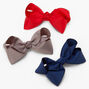 Claire&#39;s Club Uniform Bow Hair Clips - 3 Pack,