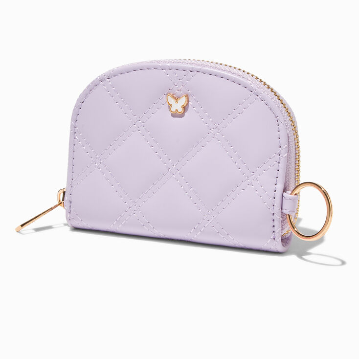 Butterfly Quilted Purple Wallet,