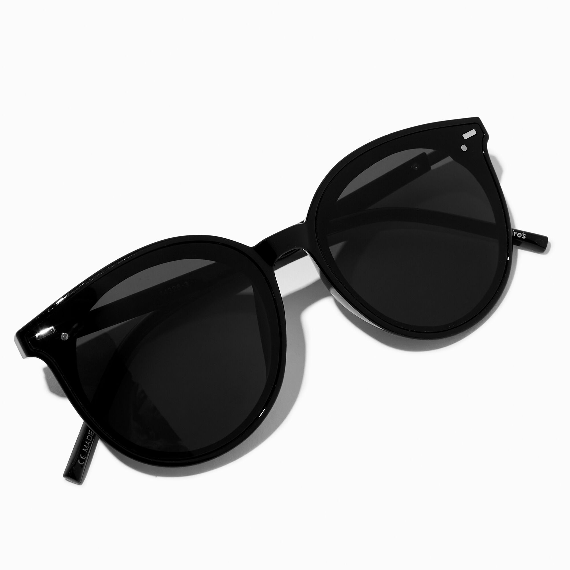 Black round retro sunglasses on sale