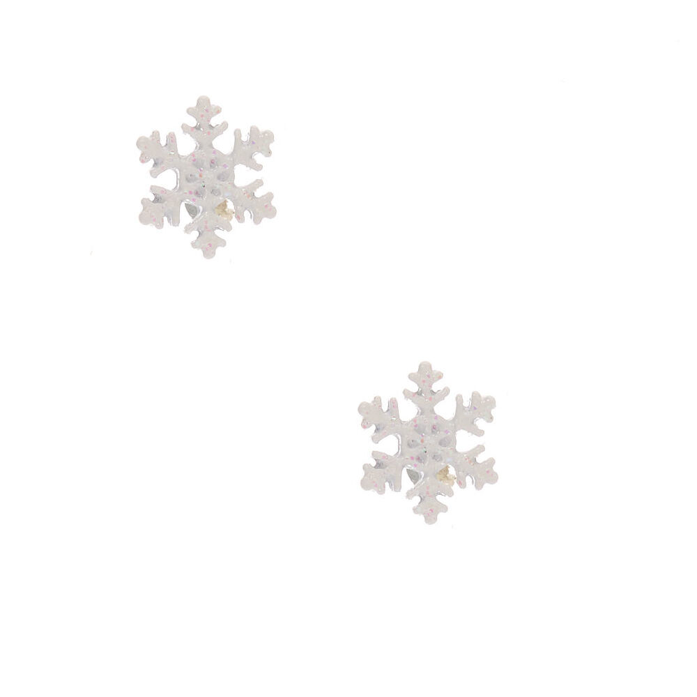 Claire's snowflake earrings deals