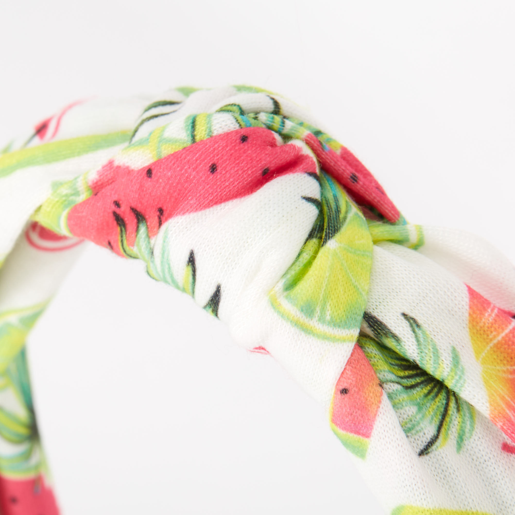 Neon Tropical Fruit Knotted Headband,
