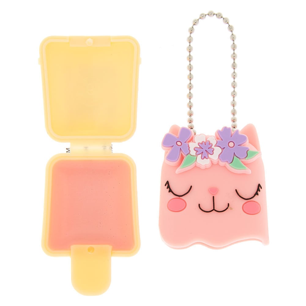 Claire's Club Pucker Pops® Flower Kitty Lip Gloss - Strawberry,