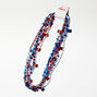 Patriotic USA Beaded Necklaces - 6 Pack,