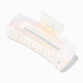 Large Rectangle Iridescent Hair Claw,