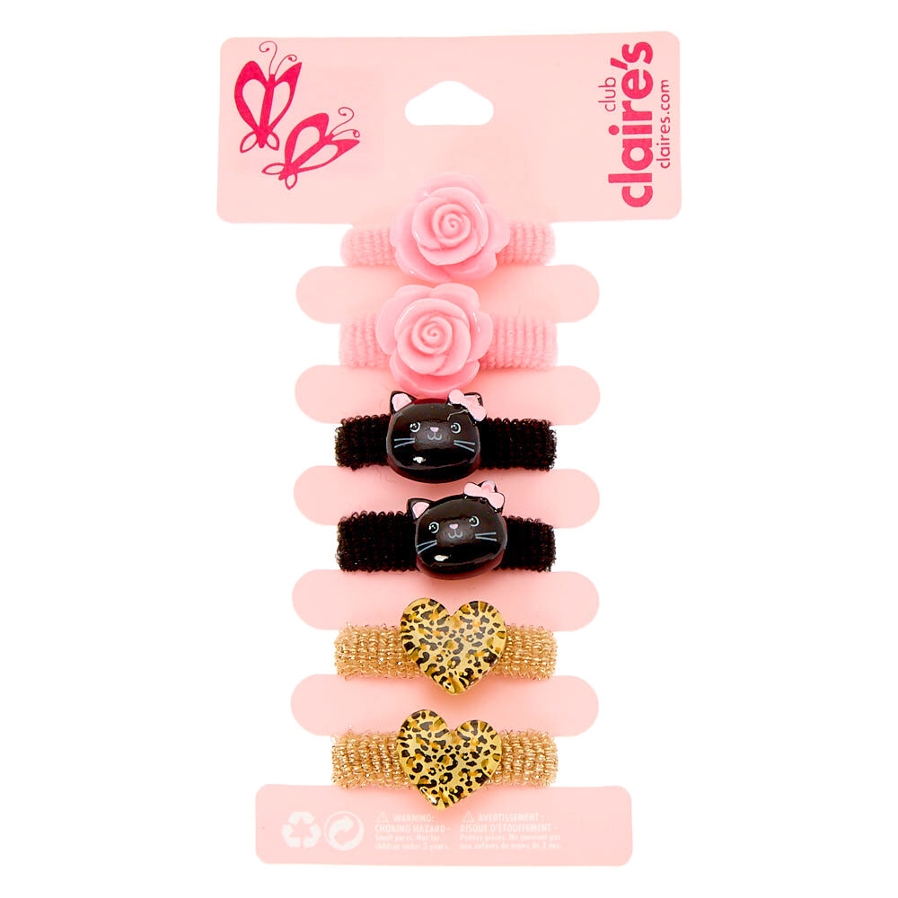 Claire's Club Cat Hair Bobbles - 6 Pack,