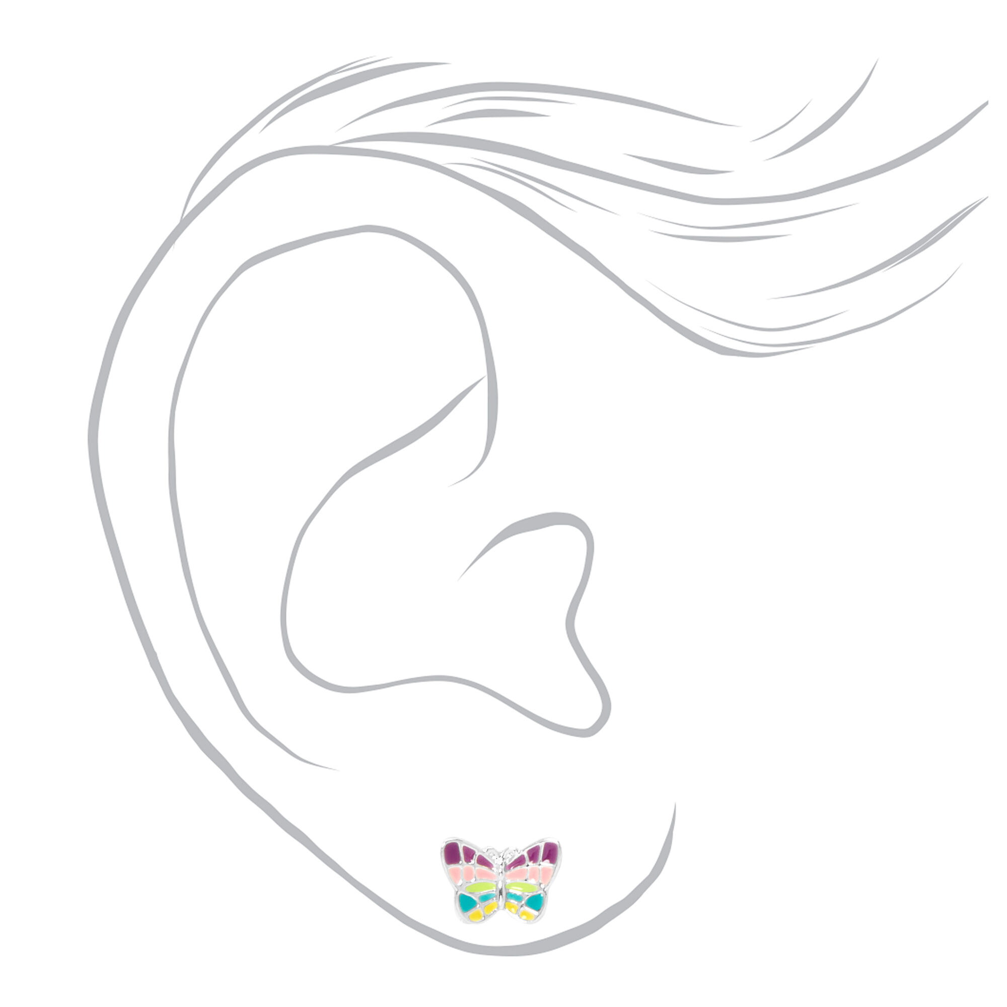 Pastel Easter Stud Earrings - 6 Pack,