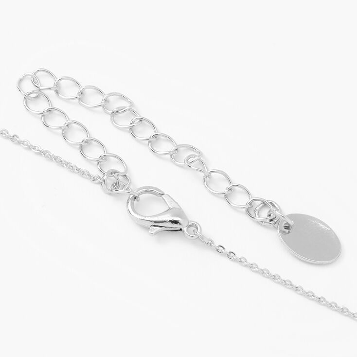 Silver-tone 3D Butterfly Pendant Necklace,