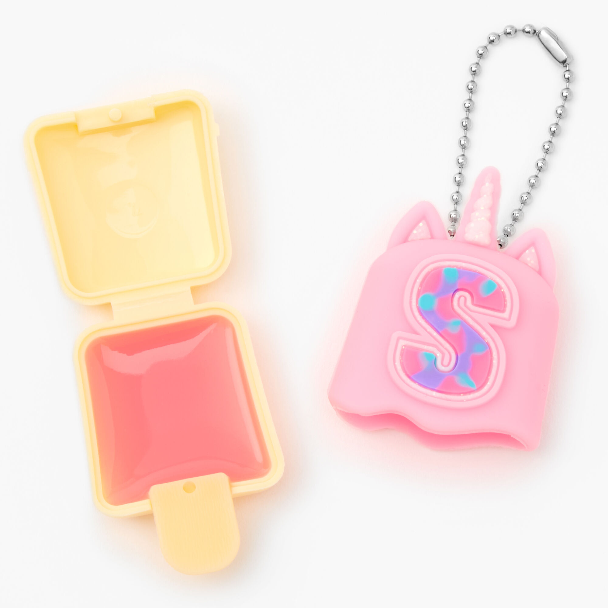 Pucker Pops® Initial Lip Gloss - Pink, S,