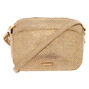 Sac &agrave; bandouli&egrave;re &agrave; motif peau de serpent couleur dor&eacute;,