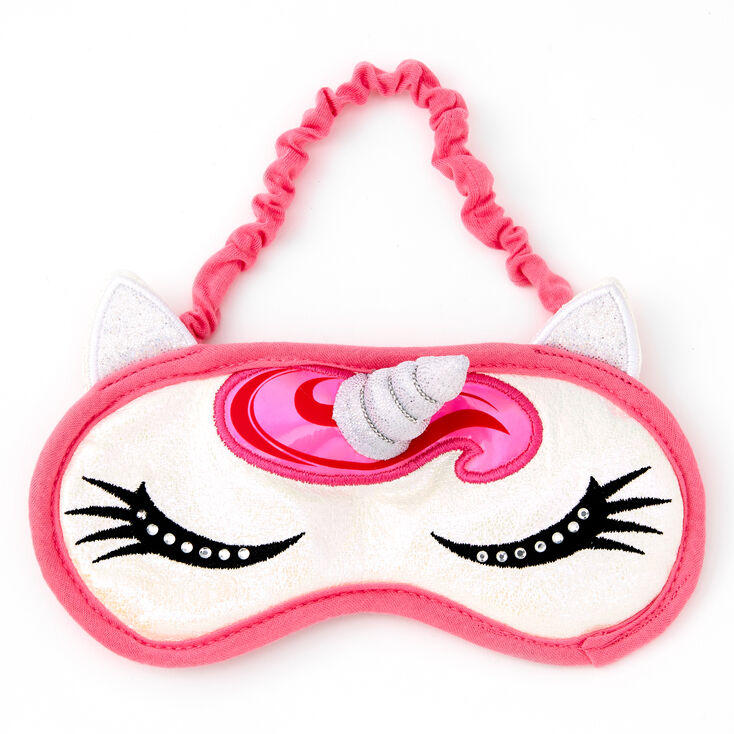 Palette compacte de maquillage et trousse de voyage holographique - Licorne rose,